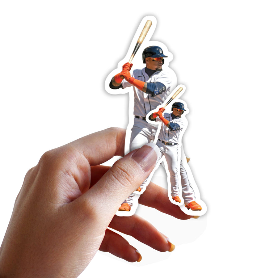 Javier Báez - 5 Player Minis (Mixed Sizes) - Official MLB - Detroit Tigers - Reusable Vinyl Decals