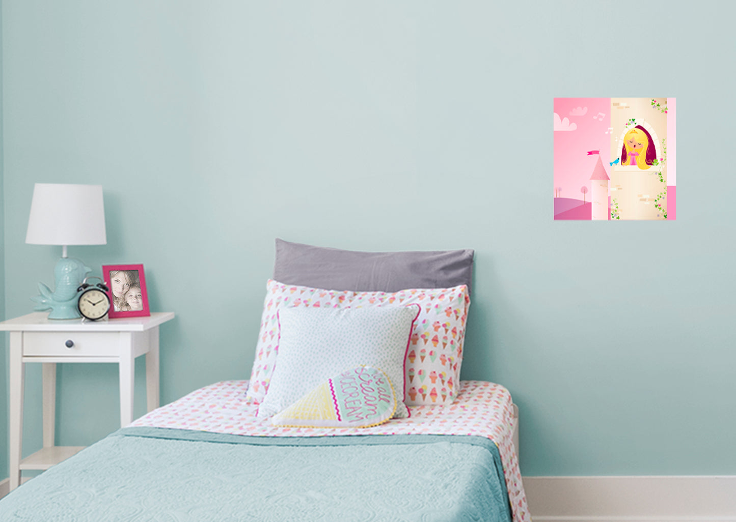 Nursery:  Singing Mural        -   Removable Wall   Adhesive Decal