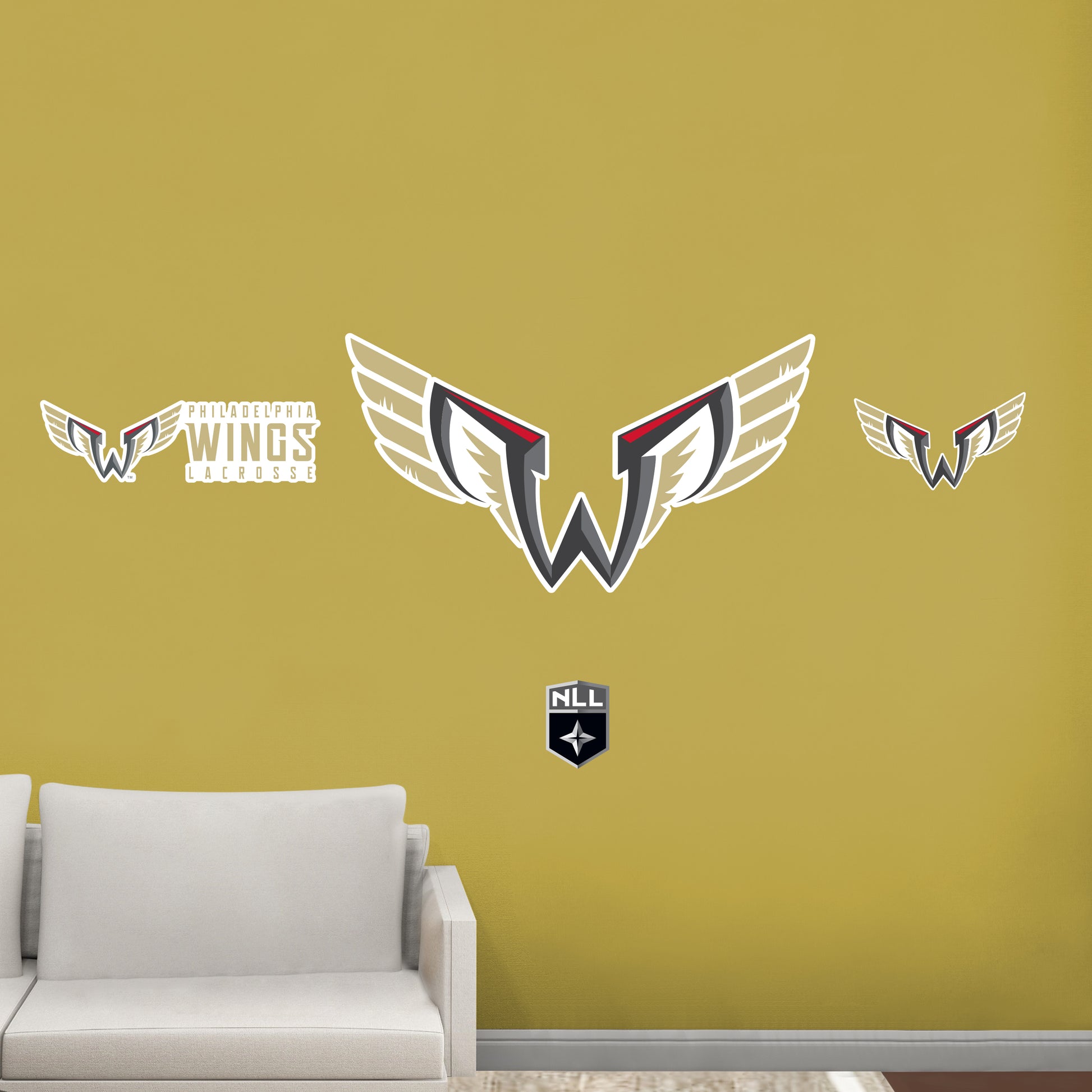 Philadelphia Wings: 2022 Logo - Officially Licensed NLL Removable Adhe