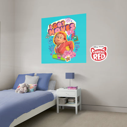 Turning Red: Meilin I Got Moves Poster - Officially Licensed Disney Removable Adhesive Decal