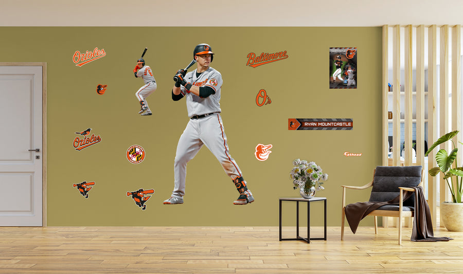 Ryan Mountcastle - RealBig Collection - Official MLB - Baltimore Orioles - Reusable Vinyl Wall Decals