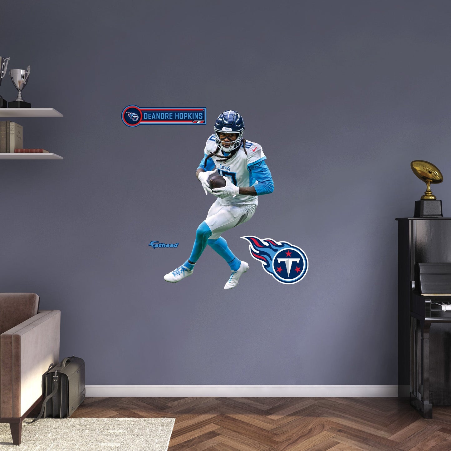 Tennessee Titans: DeAndre Hopkins         - Officially Licensed NFL Removable     Adhesive Decal