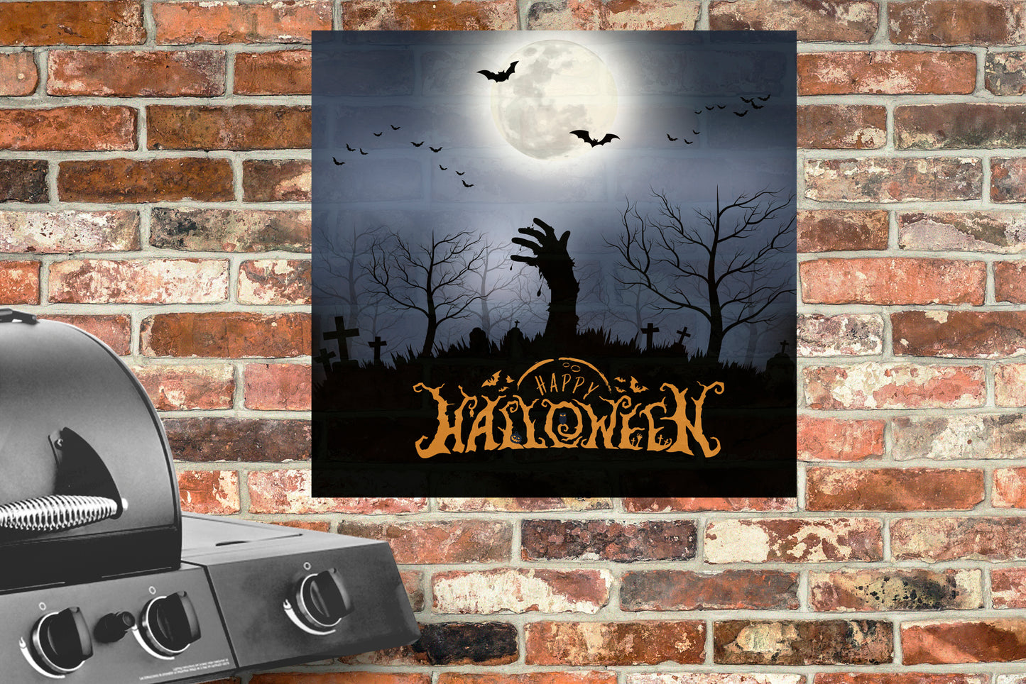 Halloween: Zombie Hand Graveyard Alumigraphic        -      Outdoor Graphic