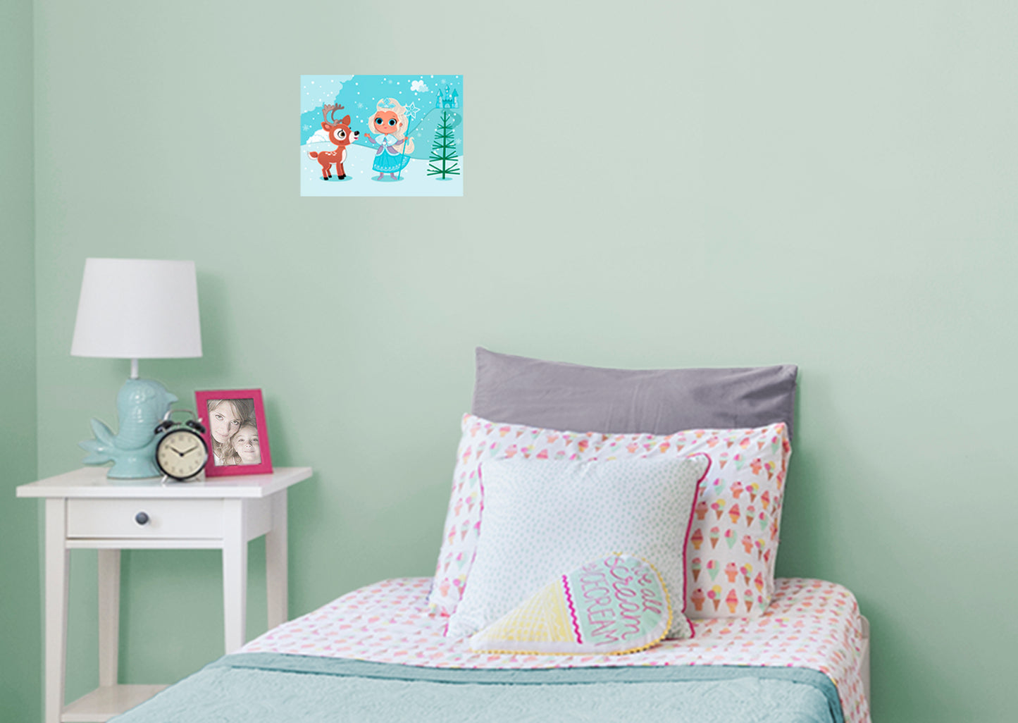 Nursery Princess:  Winter Mural        -   Removable Wall   Adhesive Decal