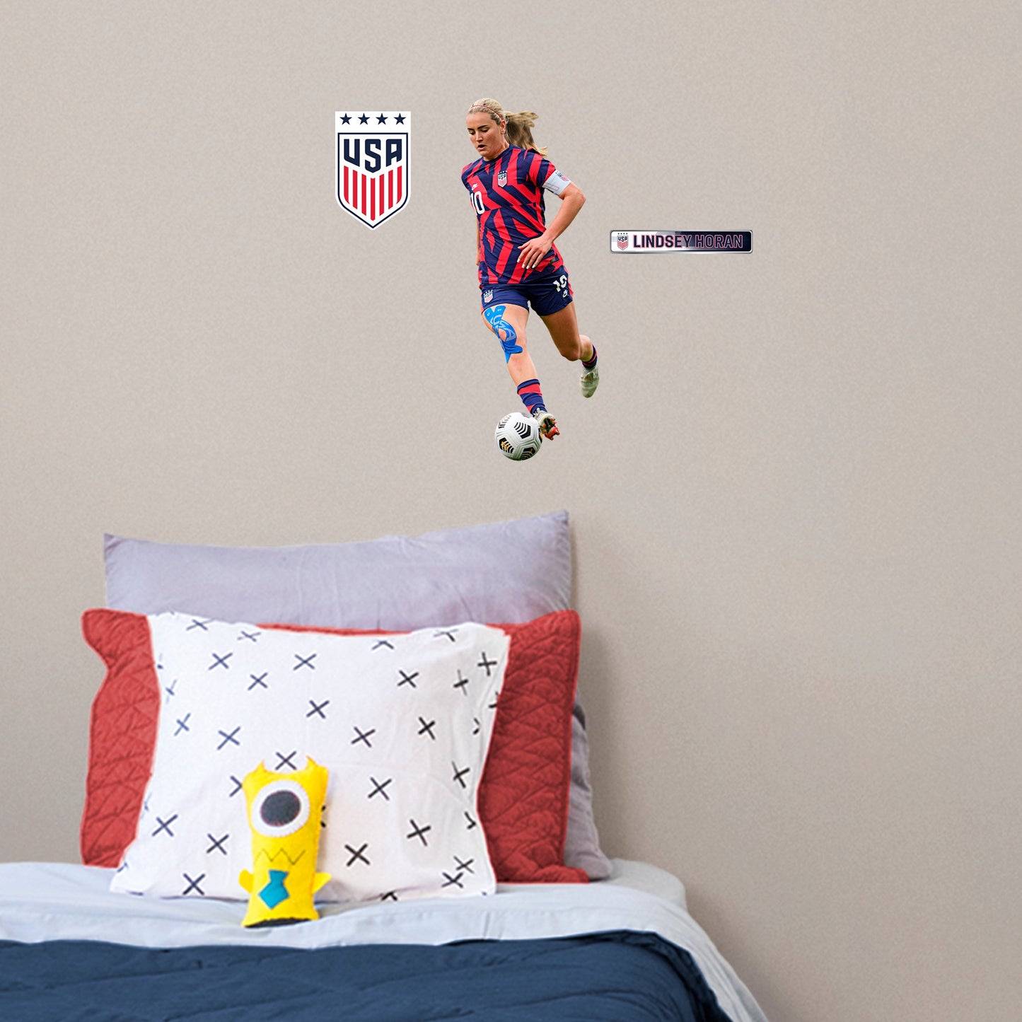 Lindsey Horan RealBig - Officially Licensed USWNT Removable Adhesive Decal