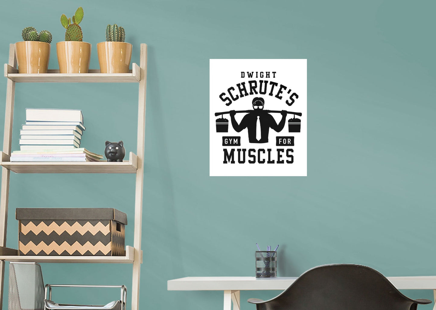 The Office: Dwight's Gym Mural        - Officially Licensed NBC Universal Removable Wall   Adhesive Decal