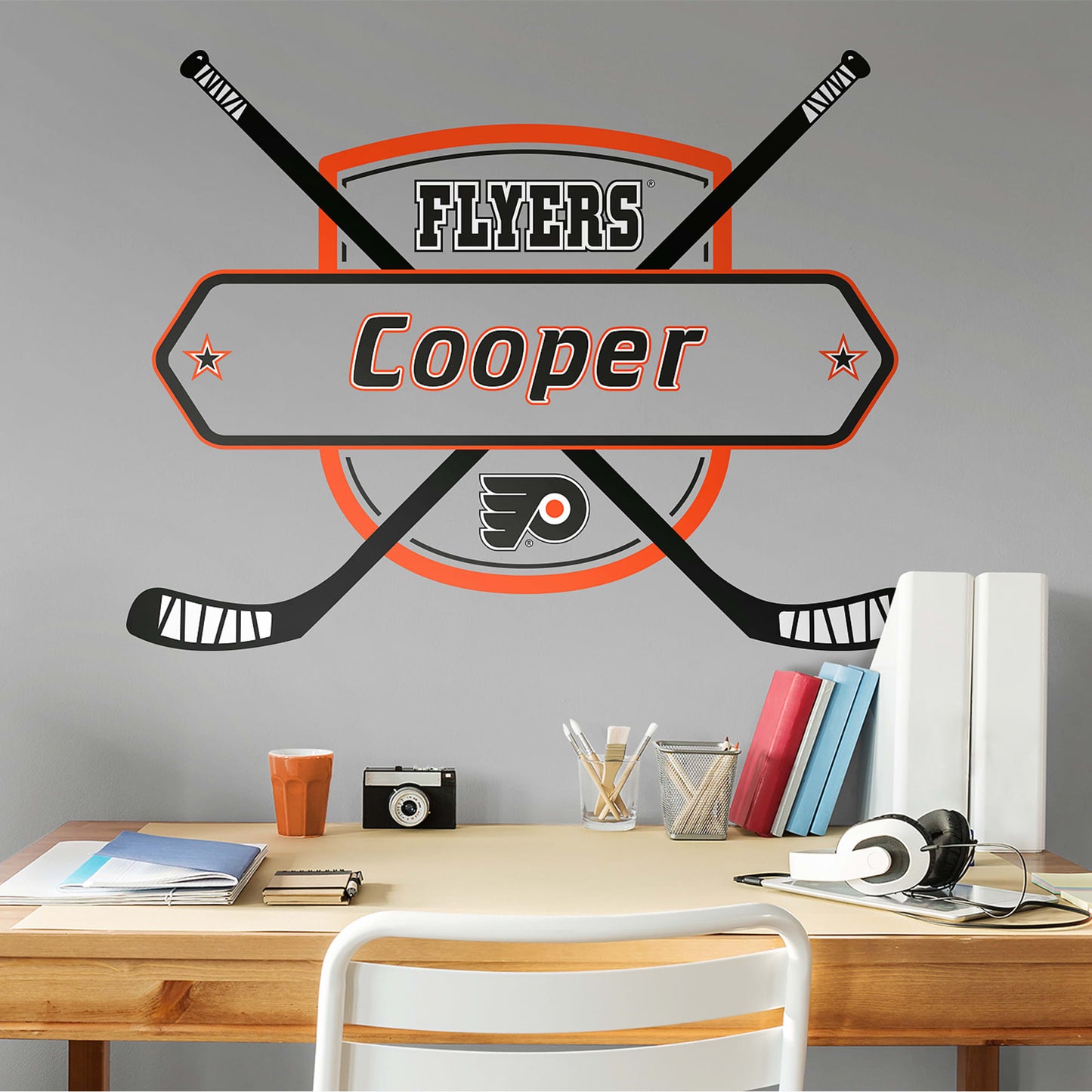 Philadelphia Flyers: Personalized Name - Officially Licensed NHL Transfer Decal