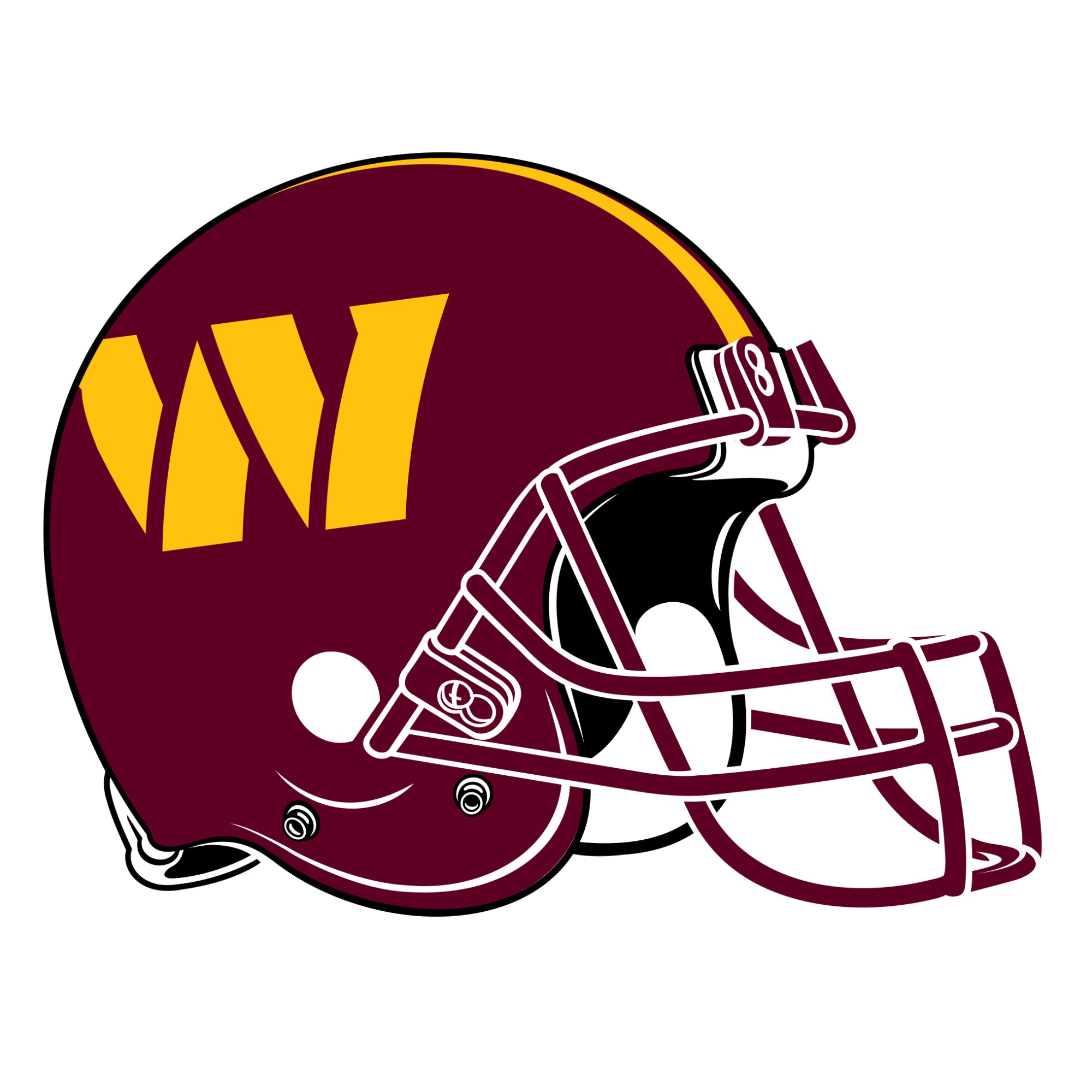 Washington Comanders Scratch Washington Commanders - Helmet - Outdoor Wall Decals - Official NFL ...