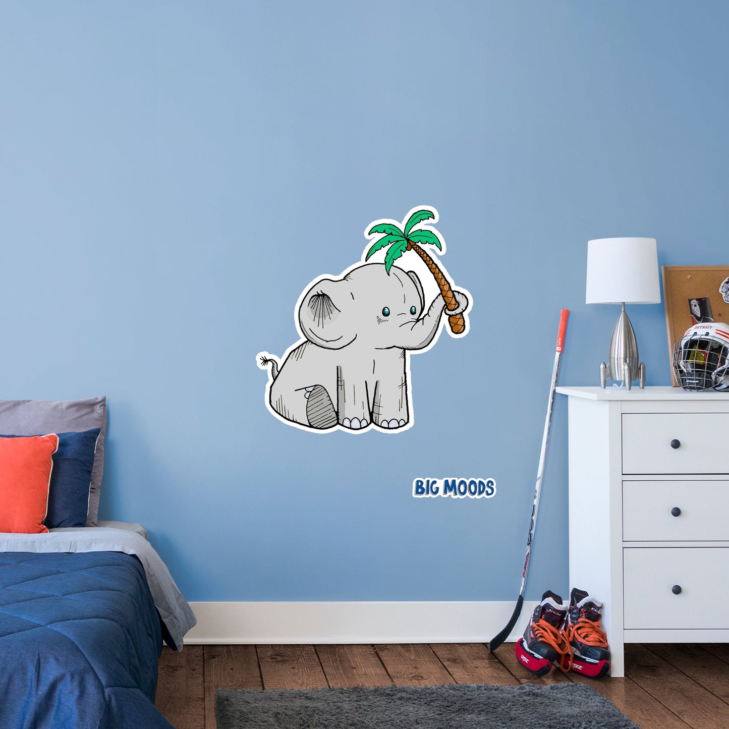Elephant        - Officially Licensed Big Moods Removable     Adhesive Decal
