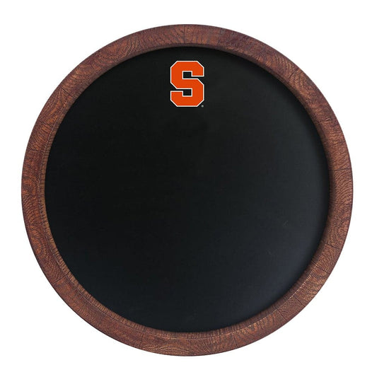 Syracuse Orange: Chalkboard "Faux" Barrel Top Sign - The Fan-Brand