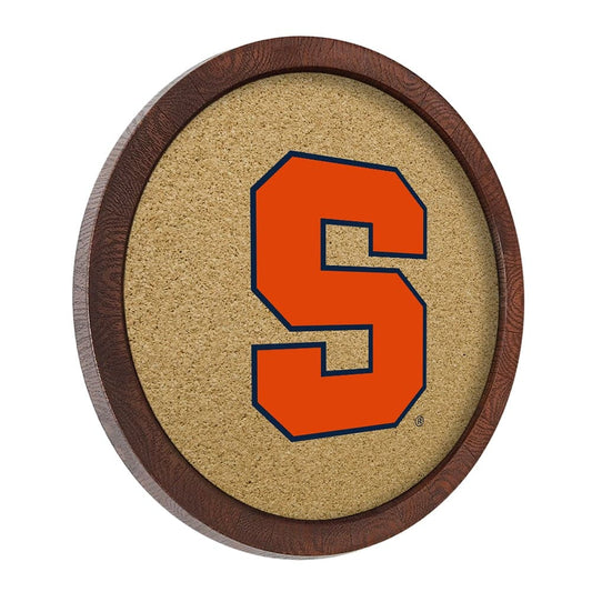 Syracuse Orange: "Faux" Barrel Framed Cork Board - The Fan-Brand