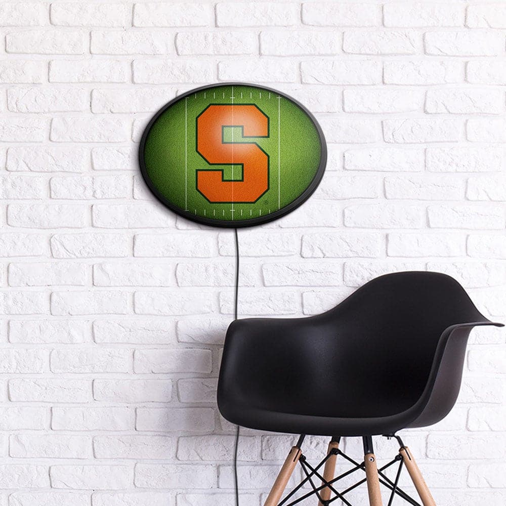 Syracuse Orange: On the 50 - Oval Slimline Lighted Wall Sign - The Fan-Brand