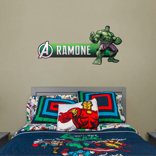 The Hulk: Personalized Name - Officially Licensed Removable Wall Decal