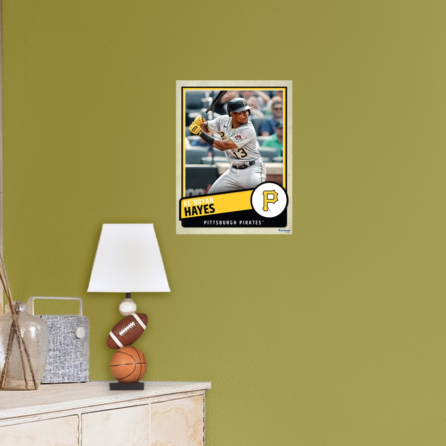 Pittsburgh Pirates: Ke'Bryan Hayes  Poster        - Officially Licensed MLB Removable     Adhesive Decal
