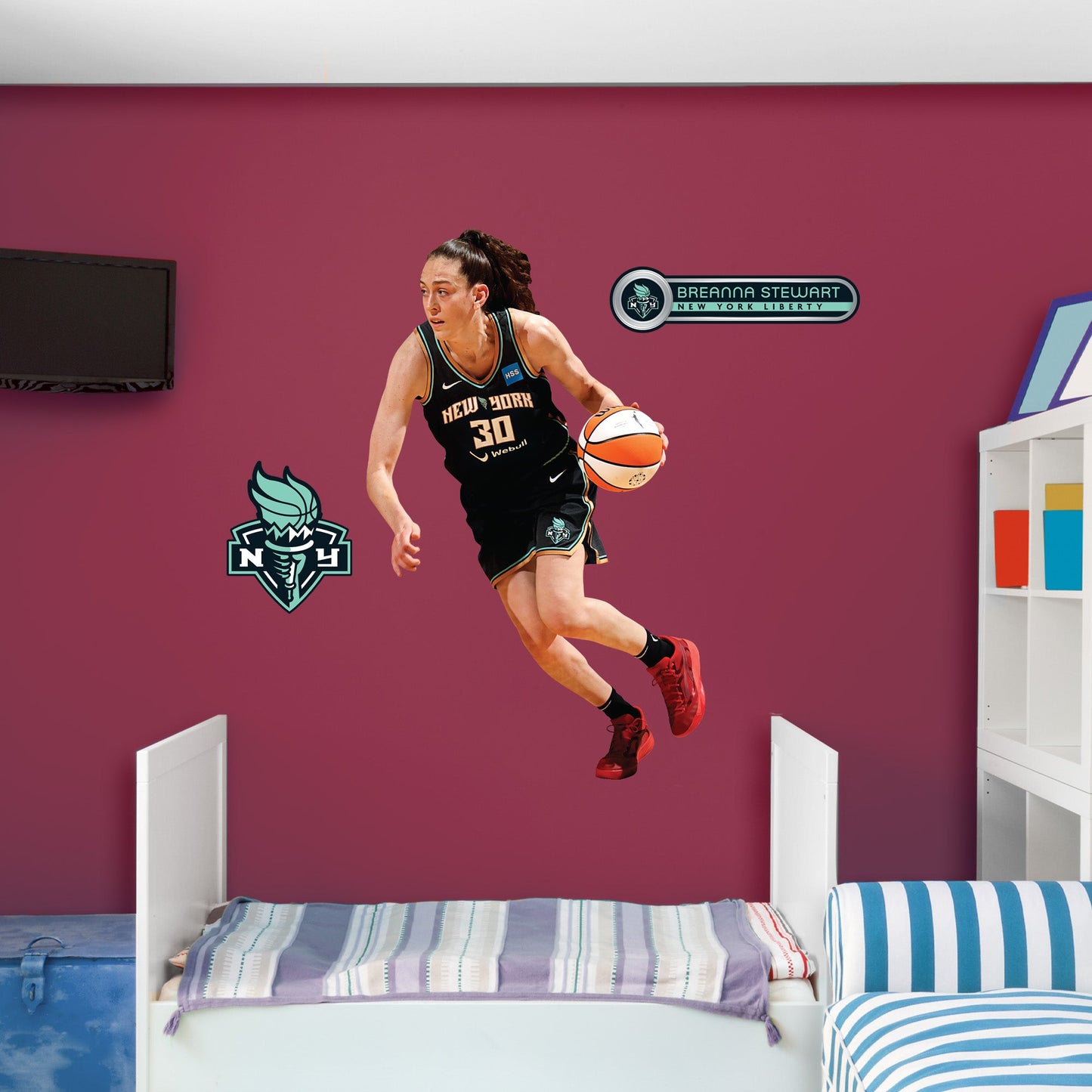 New York Liberty: Breanna Stewart         - Officially Licensed WNBA Removable     Adhesive Decal