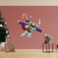 Pixar Holiday: Buzz Lightyear Flying RealBig - Officially Licensed Disney Removable Adhesive Decal