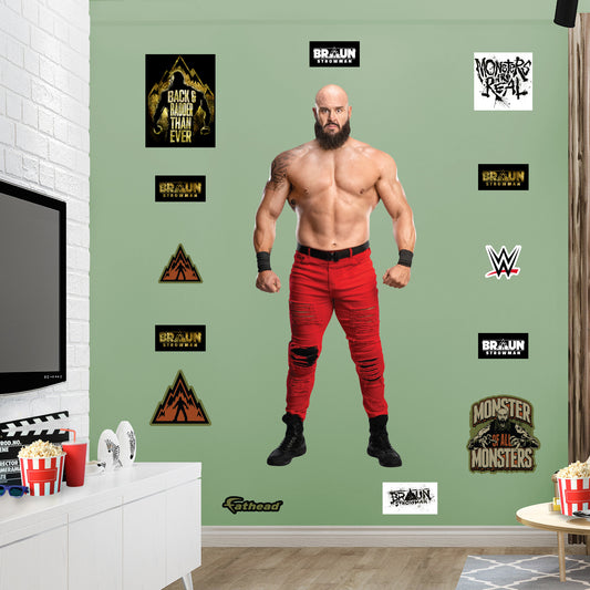 Braun Strowman         - Officially Licensed WWE Removable     Adhesive Decal