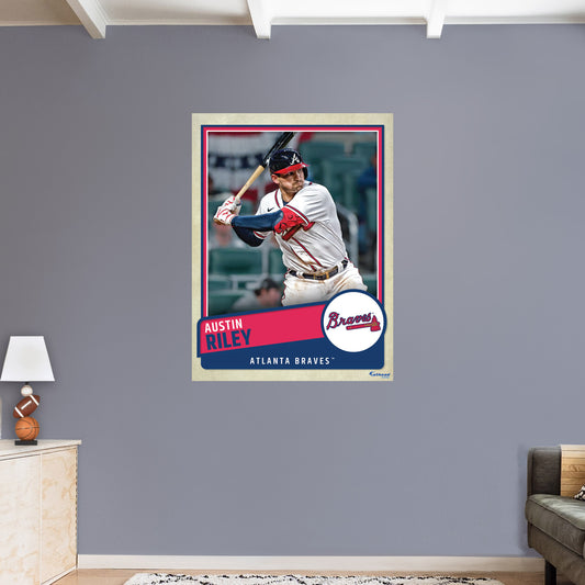 Atlanta Braves: Austin Riley 2022 Poster        - Officially Licensed MLB Removable     Adhesive Decal