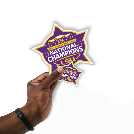 LSU Tigers:  2023 Women's Basketball Champions Logo Minis        - Officially Licensed NCAA Removable     Adhesive Decal