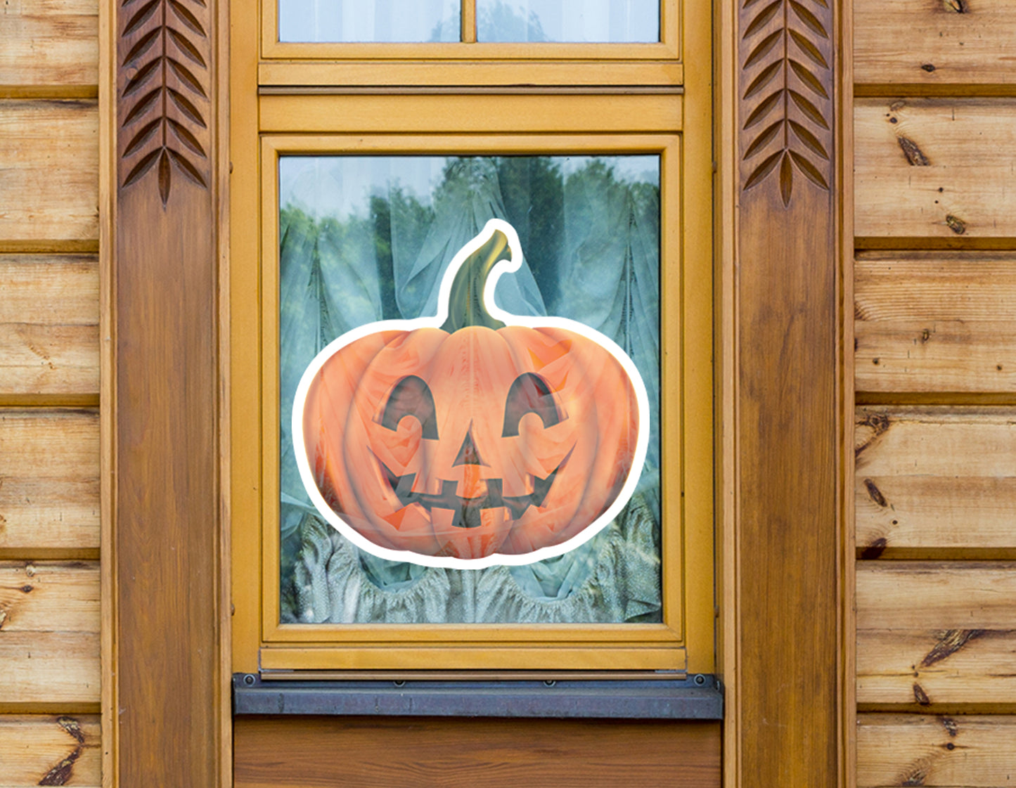 Halloween: Pumpkin Window Clings        -   Removable Window   Static Decal
