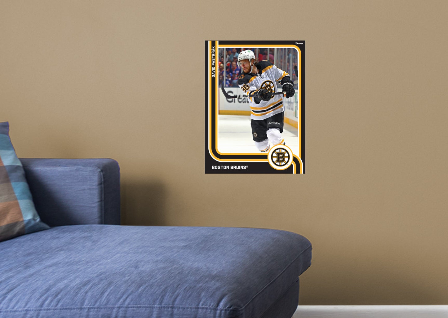 Boston Bruins: David Pastr≈à√°k Poster - Officially Licensed NHL Removable Adhesive Decal