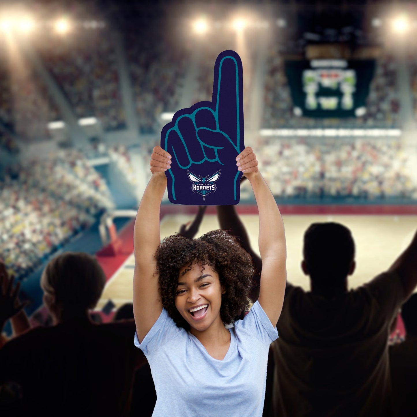 Charlotte Hornets: Foamcore Foam Finger Foam Core Cutout - Officially Licensed NBA Big Head