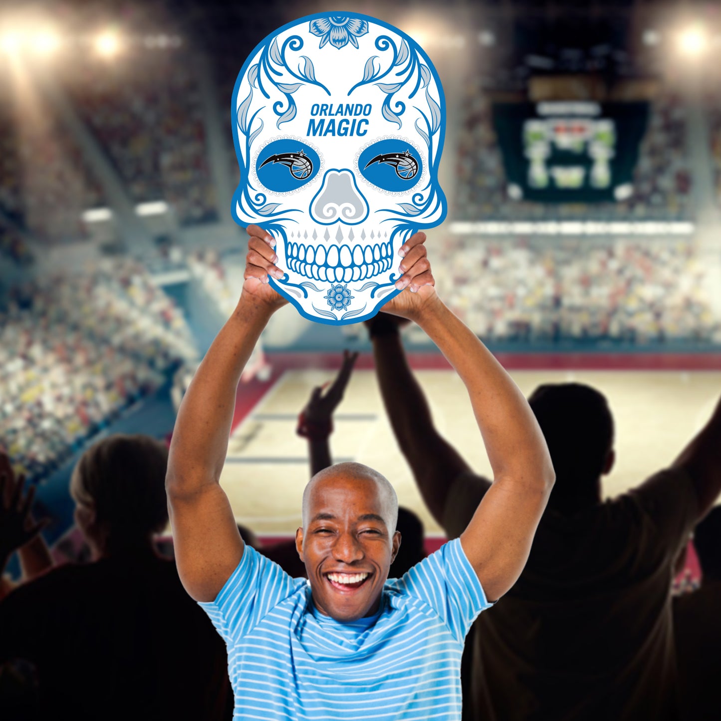 Orlando Magic:  2022 Skull   Foam Core Cutout  - Officially Licensed NBA    Big Head