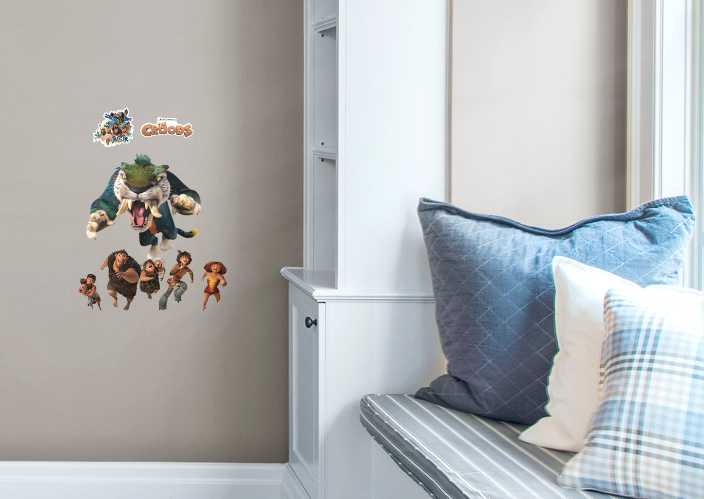 The Croods:  Family Sabretooth RealBig        - Officially Licensed NBC Universal Removable Wall   Adhesive Decal