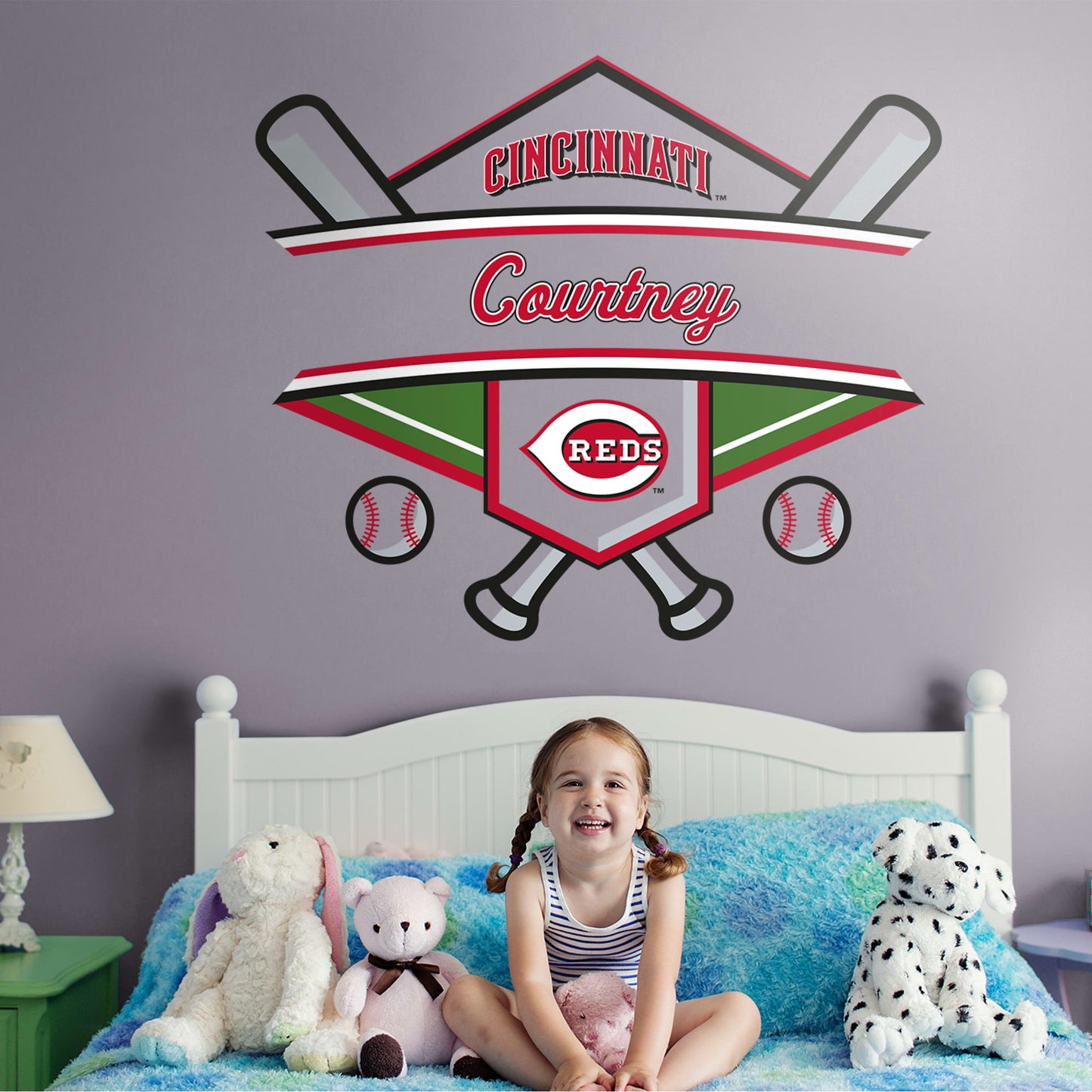 Cincinnati Reds: Personalized Name - Officially Licensed MLB Transfer Decal