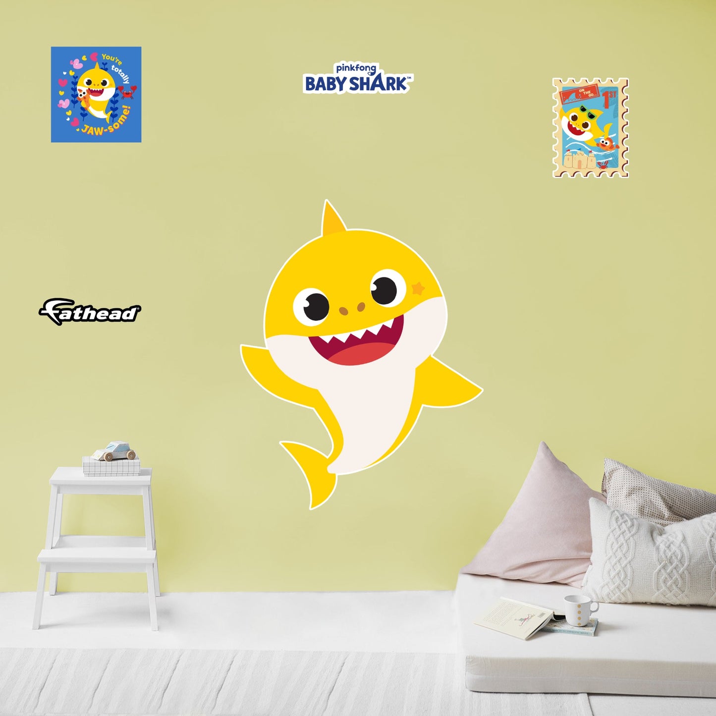 Baby Shark: Friends RealBig - Officially Licensed Nickelodeon Removable Adhesive Decal