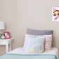 Nursery Princess:  White Dress Part 2 Mural        -   Removable Wall   Adhesive Decal