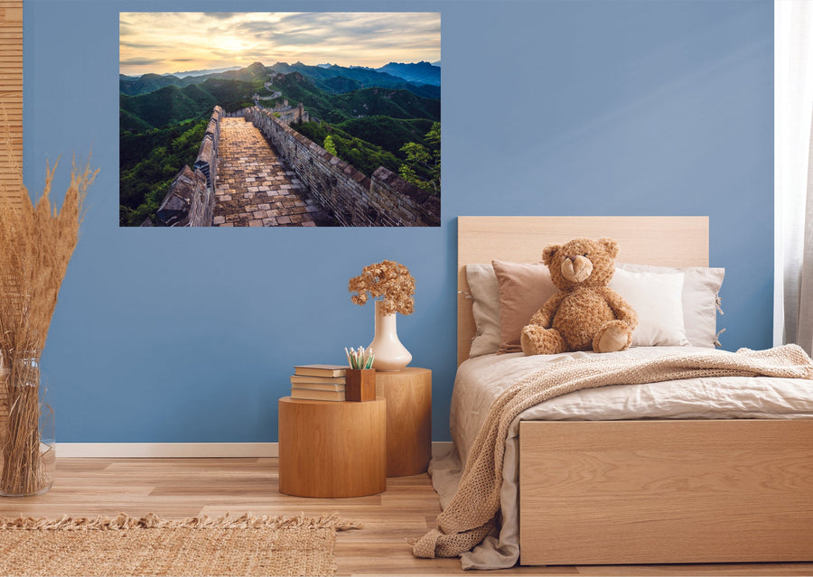 Popular Landmarks: The Great Wall of China Realistic Poster - Removable Adhesive Decal