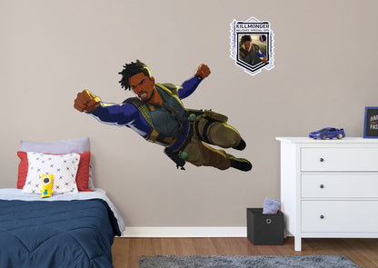 What If...: Killmonger RealBig        - Officially Licensed Marvel Removable Wall   Adhesive Decal