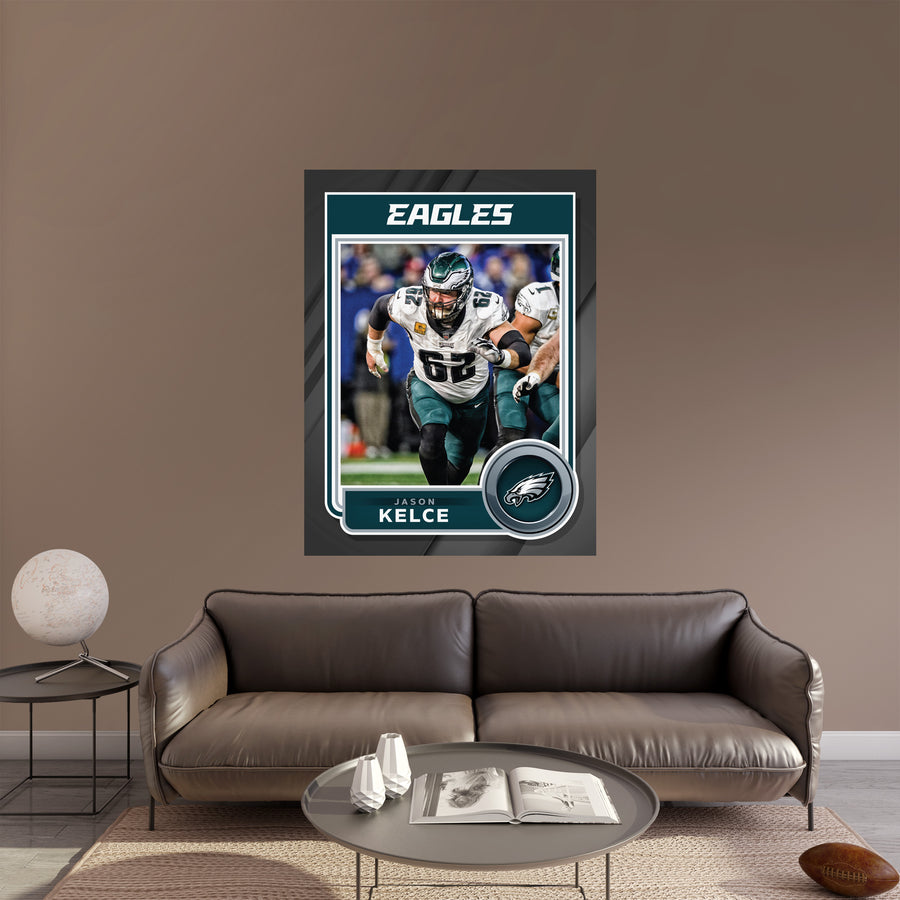 Jason Kelce - Peel & Stick Poster - Official NFL - Philadelphia Eagles - Reusable Vinyl Wall Decal