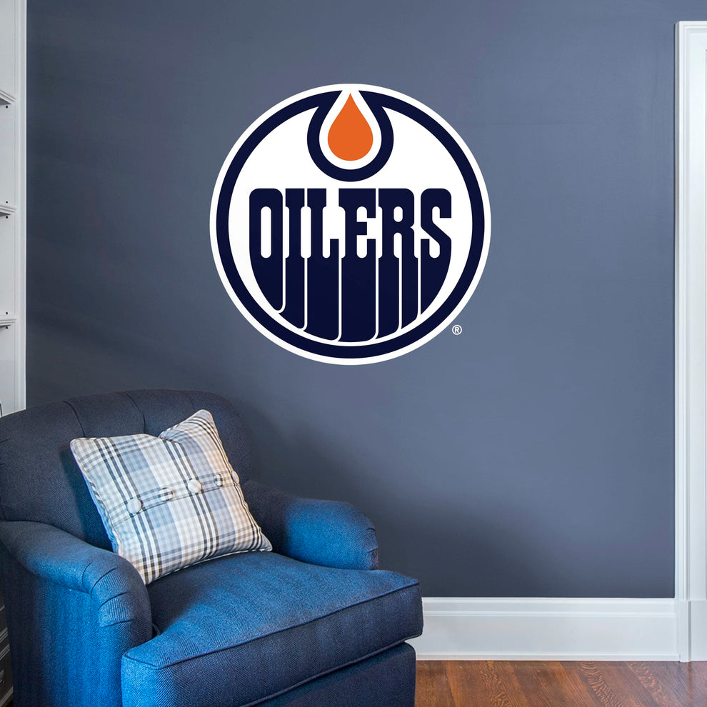 Edmonton Oilers Logo Removable Wall Decal Fathead Official Site
