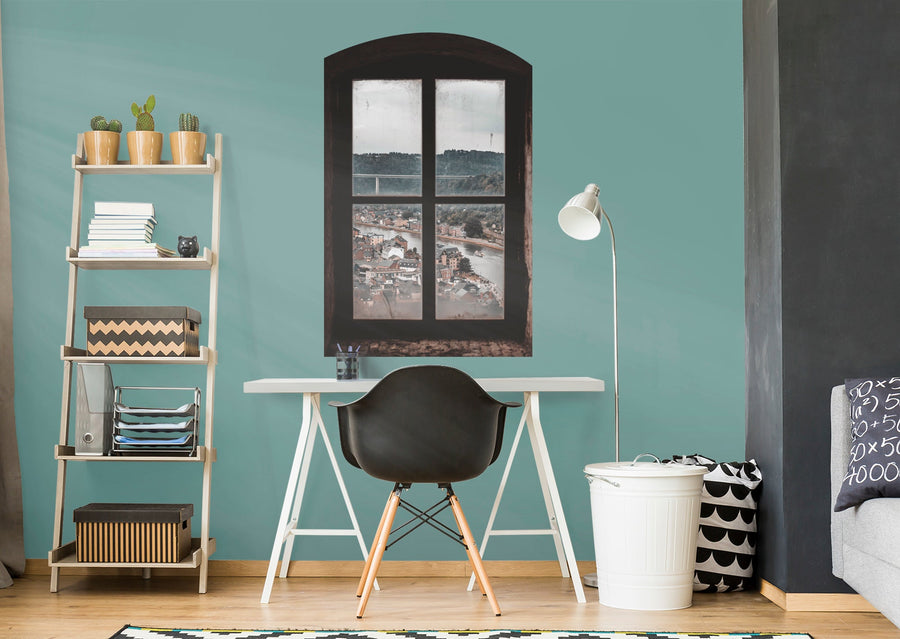 Home Decor:  Instant Window Europe        -   Removable Wall   Adhesive Decal