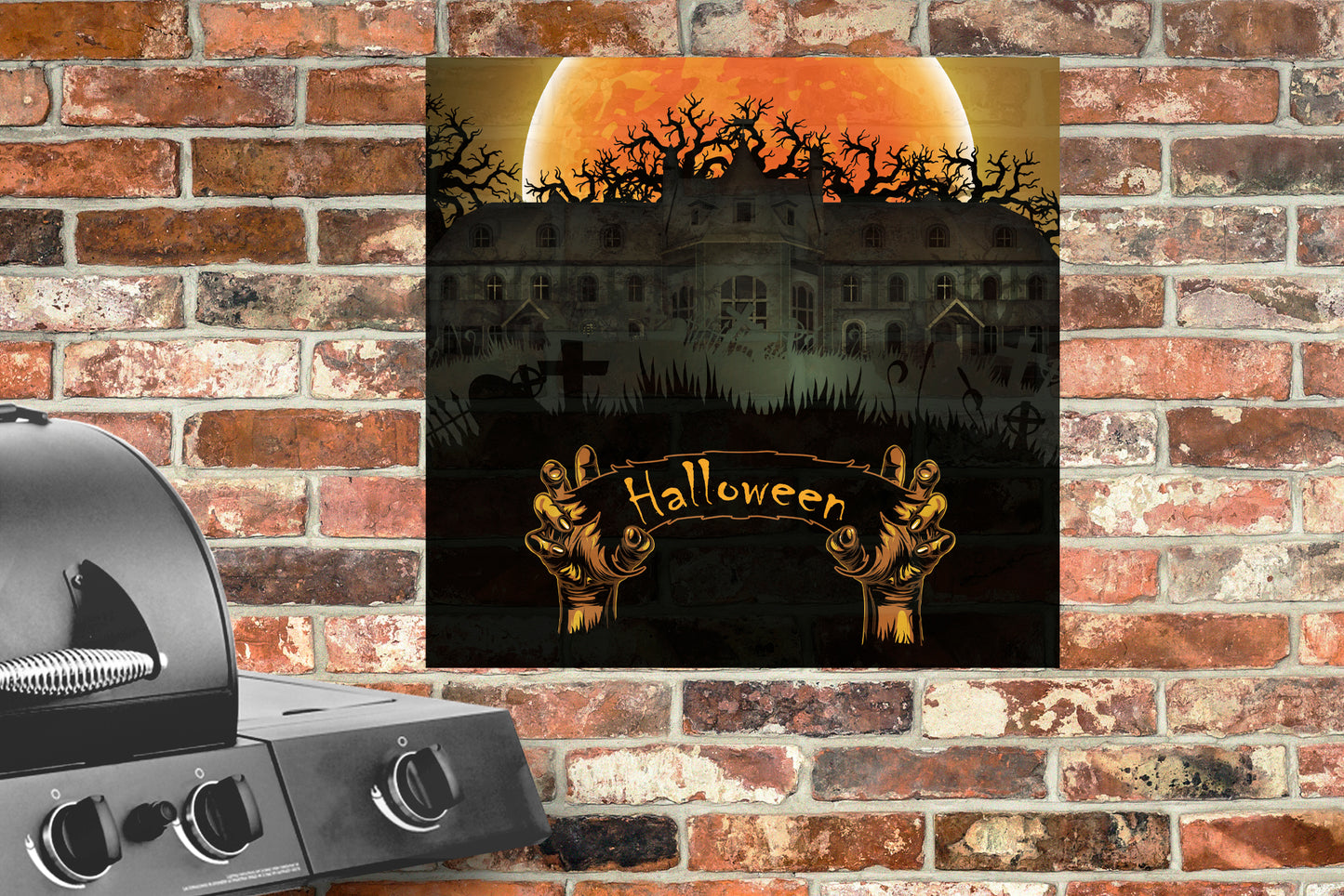 Halloween: Haunted House Alumigraphic        -      Outdoor Graphic