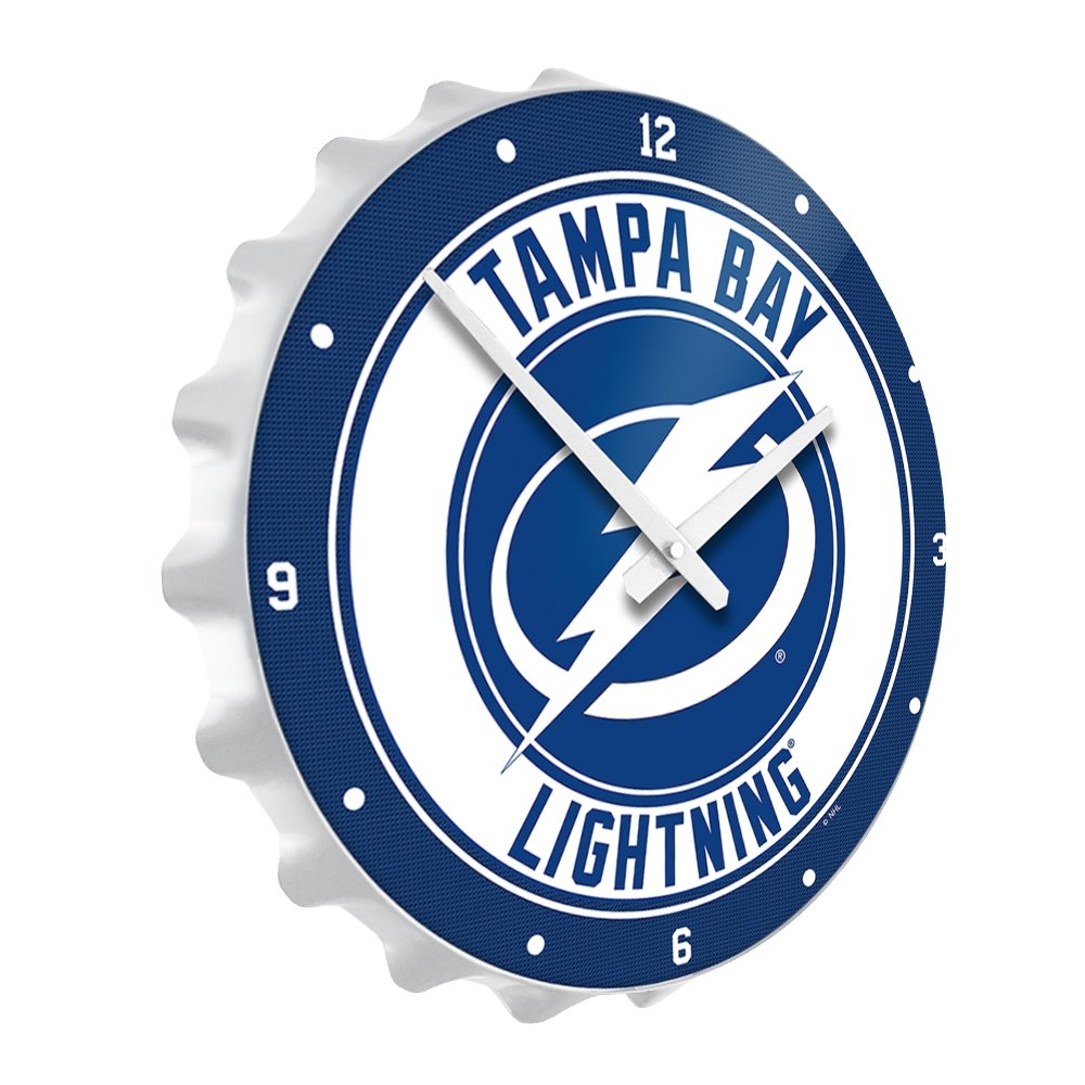 Tampa Bay Lightning: Bottle Cap Wall Clock - The Fan-Brand