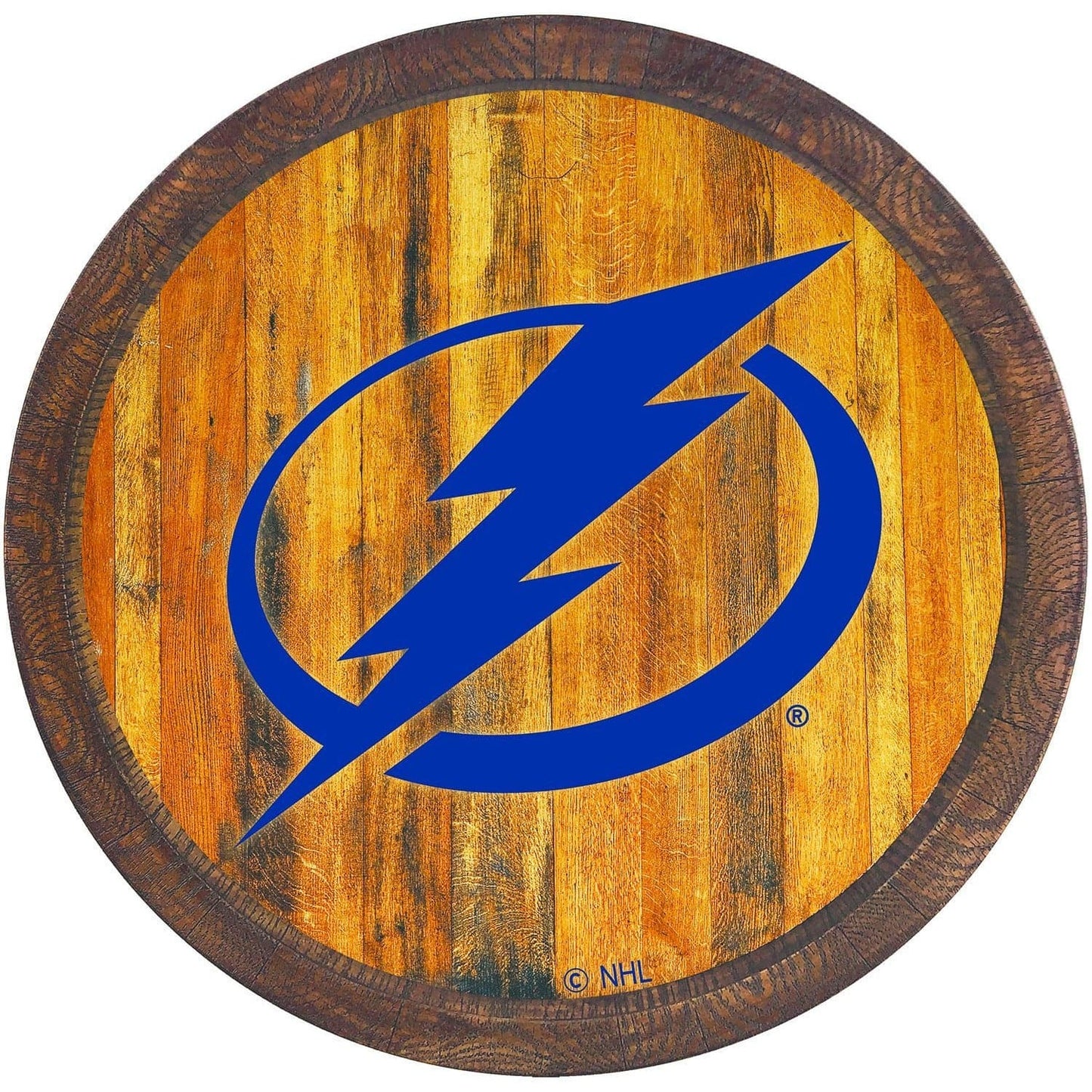 Tampa Bay Lightning: "Faux" Barrel Top Sign - The Fan-Brand