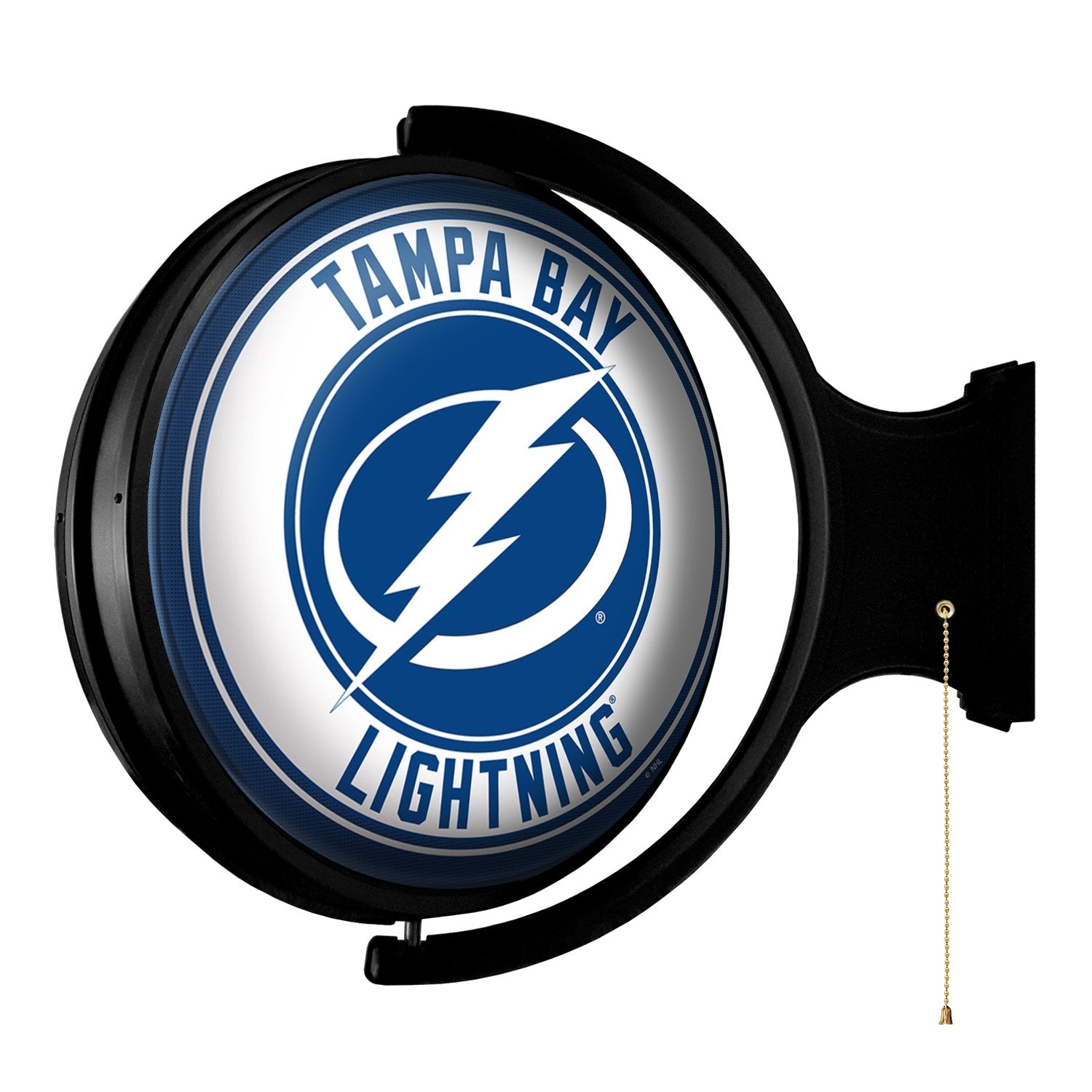 Tampa Bay Lightning: Original Round Rotating Lighted Wall Sign - The Fan-Brand