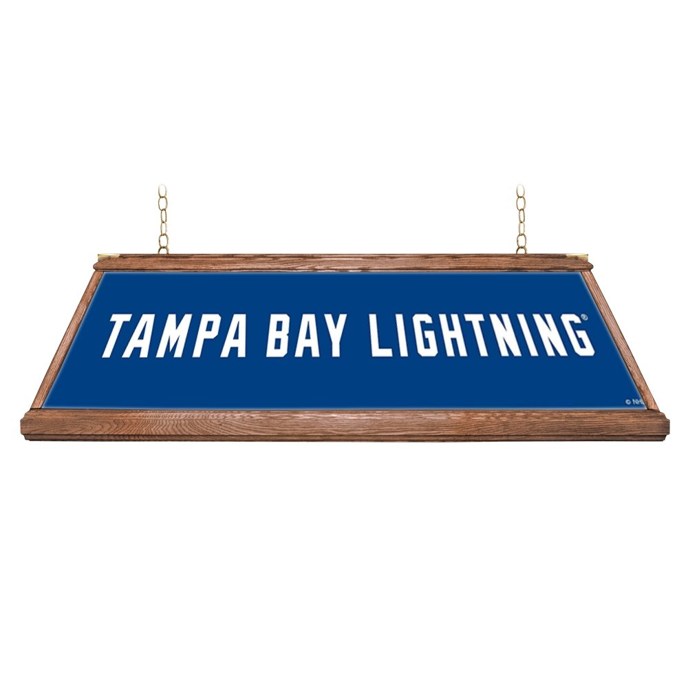 Tampa Bay Lightning: Premium Wood Pool Table Light - The Fan-Brand
