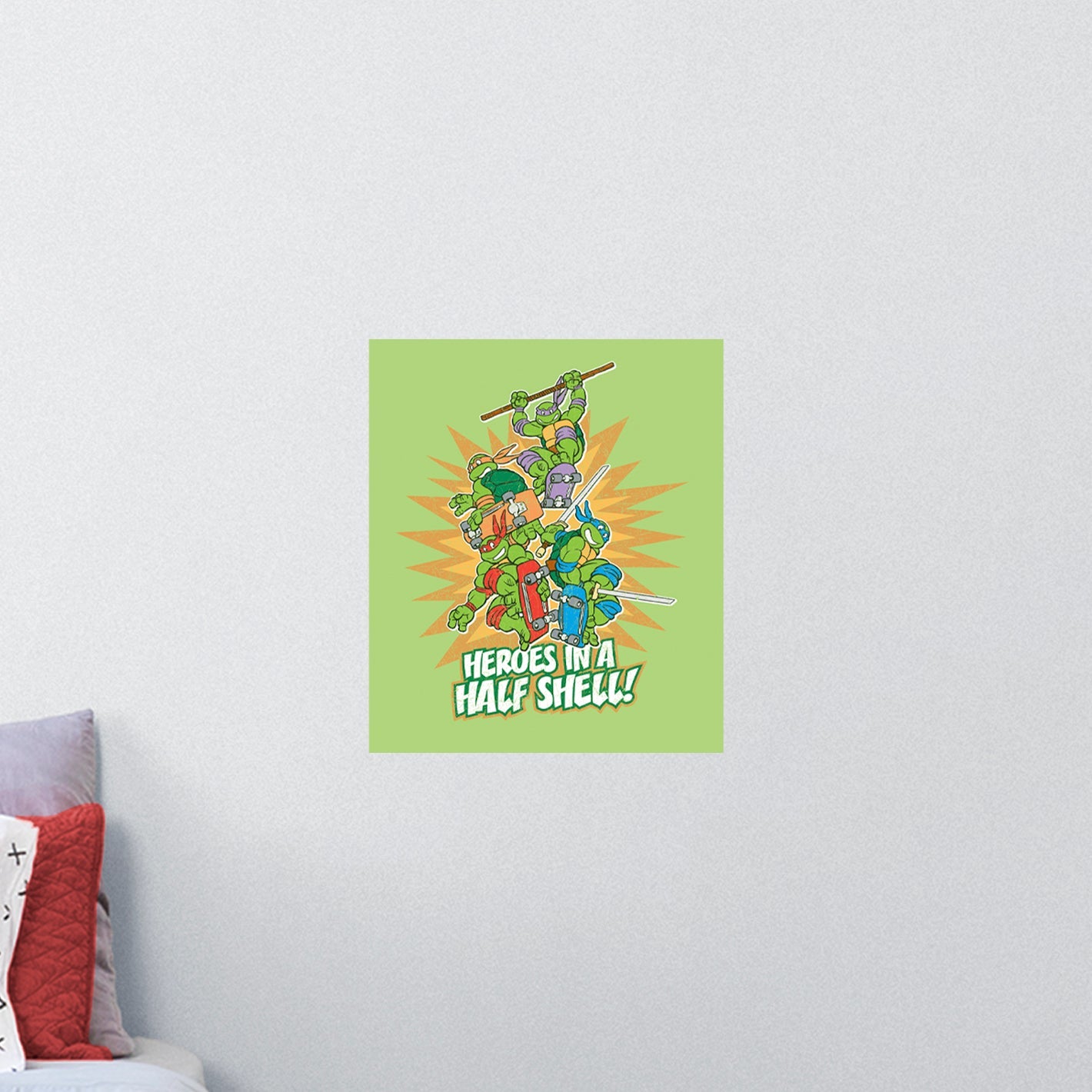 Teenage Mutant Ninja Turtles: Heroes in a Half Shell Poster - Officially Licensed Nickelodeon Removable Adhesive Decal