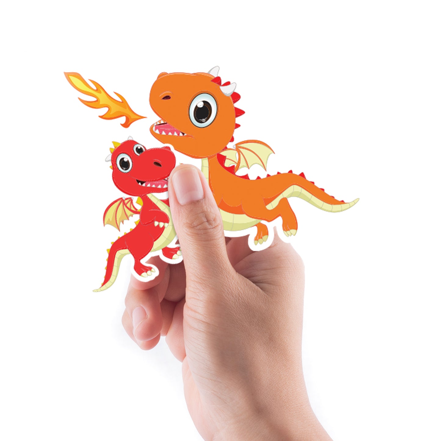 Sheet of 5 -Mythical Creatures: Dragons Minis        -   Removable    Adhesive Decal