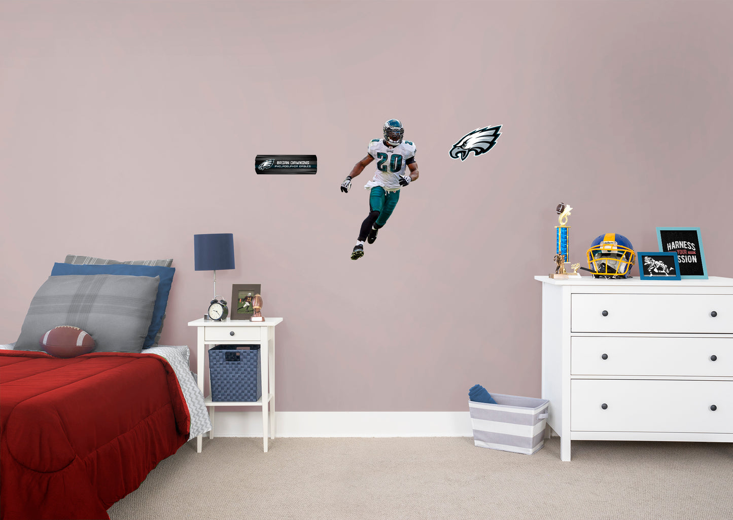 Philadelphia Eagles: Brian Dawkins 2021 Legend        - Officially Licensed NFL Removable     Adhesive Decal