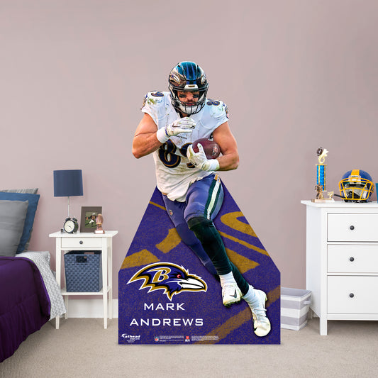 Baltimore Ravens: Mark Andrews   Life-Size   Foam Core Cutout  - Officially Licensed NFL    Stand Out