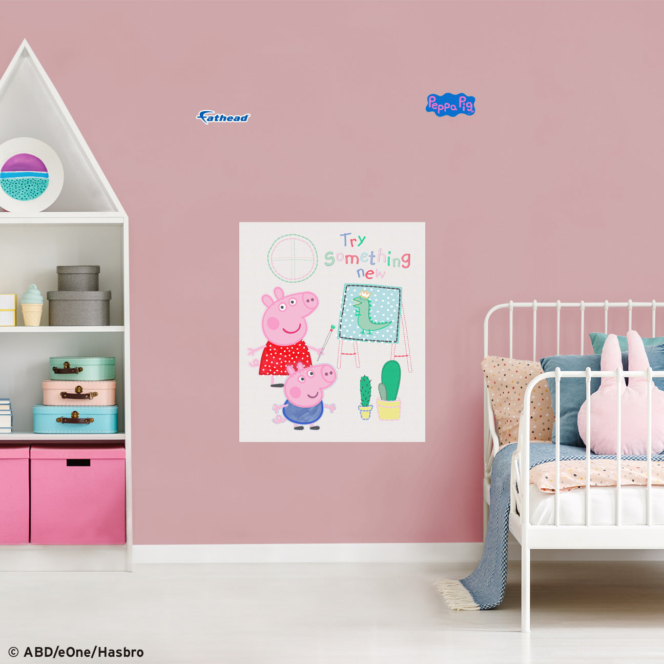 Peppa Pig: Something New Poster - Officially Licensed Hasbro Removable Adhesive Decal