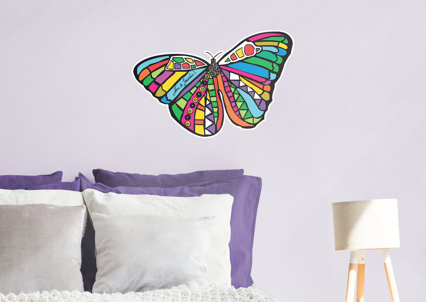 Dream Big Art:  Butterfly Icon        - Officially Licensed Juan de Lascurain Removable     Adhesive Decal
