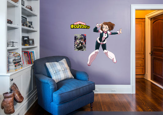 My Hero Academia: OCHACO RealBig        - Officially Licensed Funimation Removable     Adhesive Decal