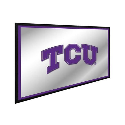 TCU Horned Frogs: Framed Mirrored Wall Sign - The Fan-Brand
