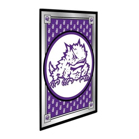 TCU Horned Frogs: Team Spirit, Mascot - Framed Mirrored Wall Sign - The Fan-Brand